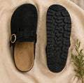Letona Heritage Comfort Clogs Sandstone Suede