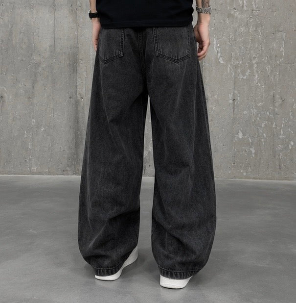 Letona Shadow Skull Wide-Leg Jeans