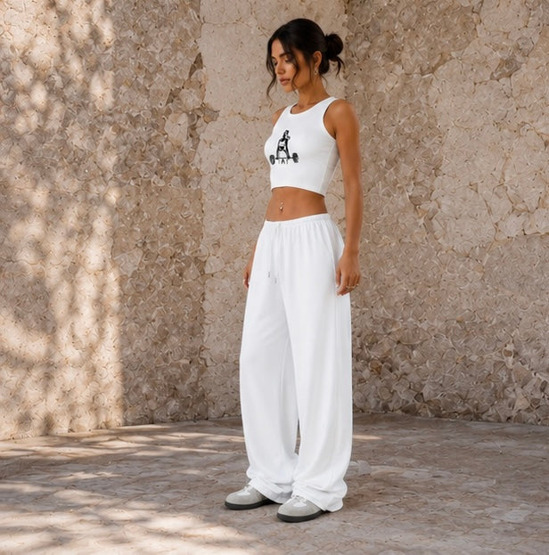 Women’s White Active Lounge Set