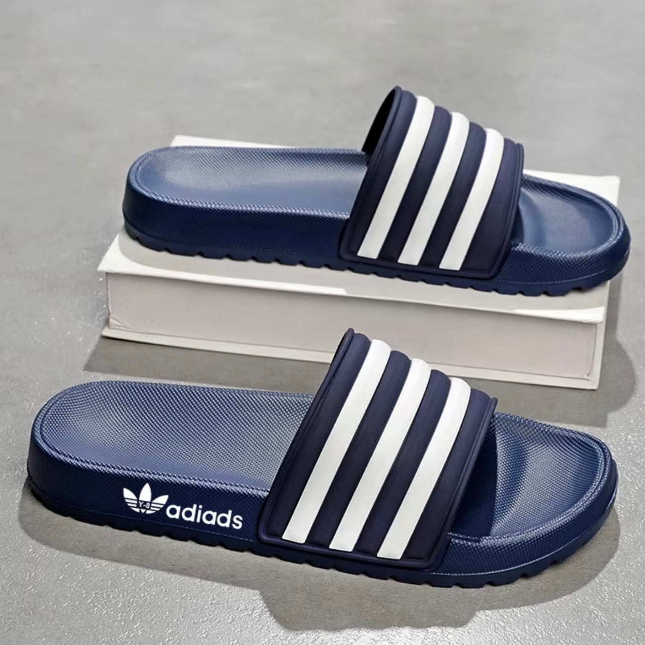Urban Stripe Comfort Slides