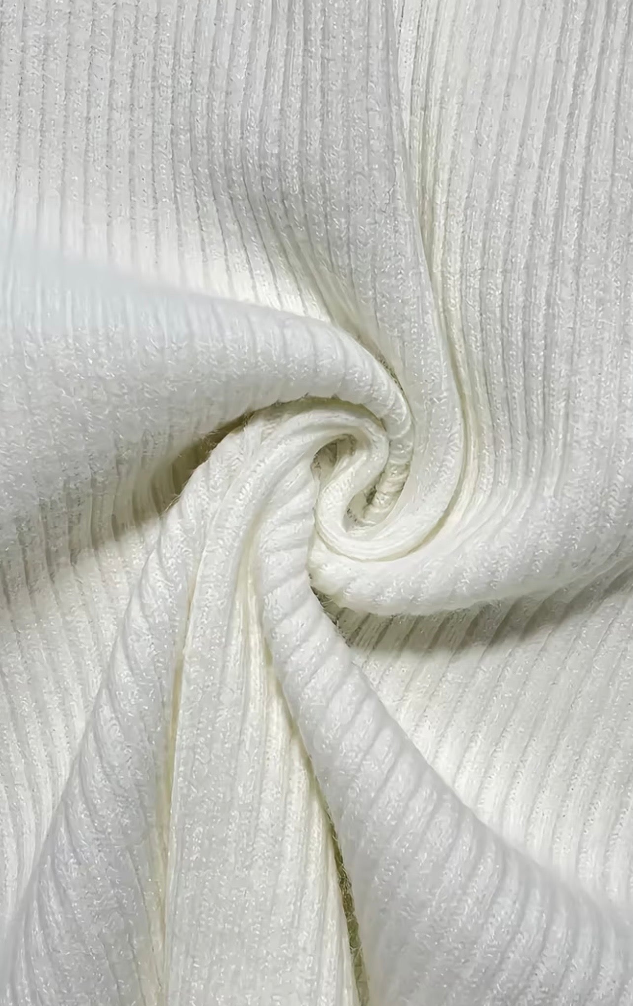 Ribbed Knit Belted Mini Dress – Ivory