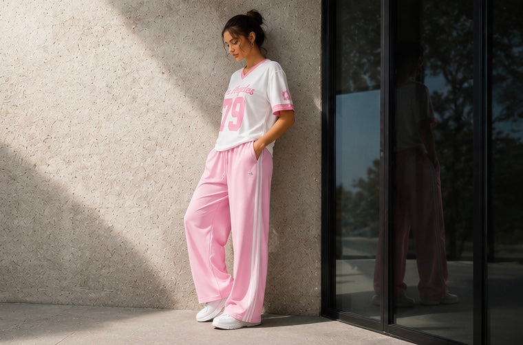 Women’s Pink Lounge Set Soft Comfort Collection