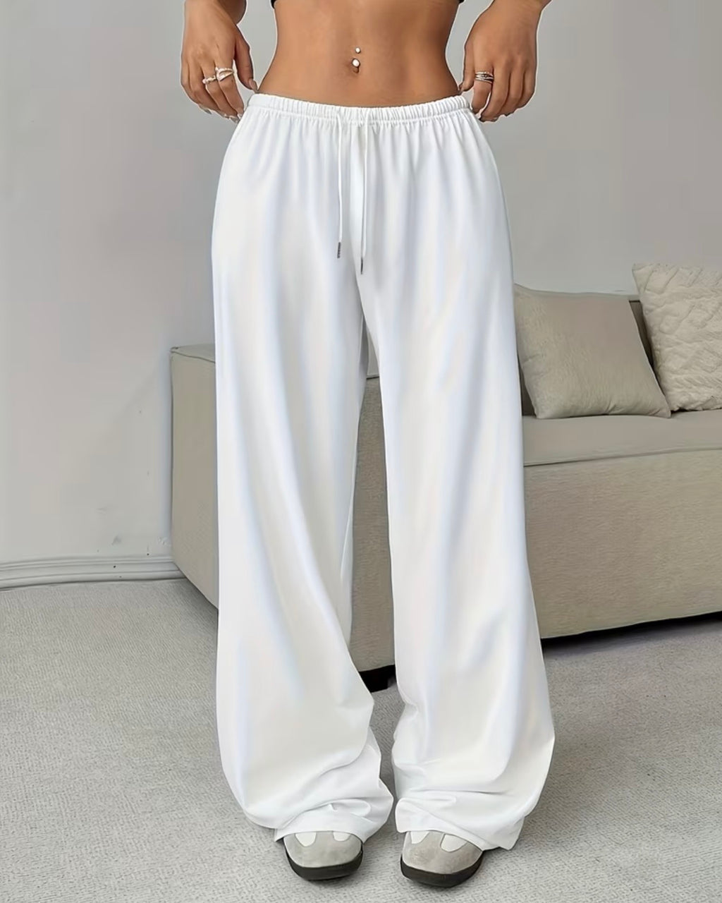 Women’s White Active Lounge Set