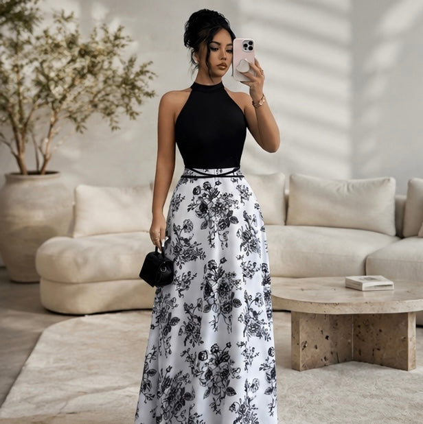 Elegant Floral Maxi Dress