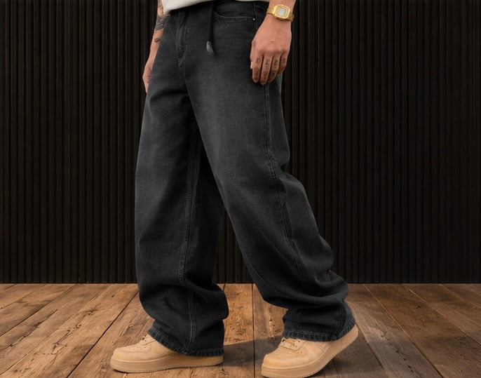 New Heavyweight Men’s Denim Jeans – Dark Grey