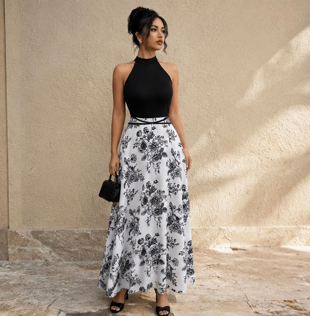 Elegant Floral Maxi Dress